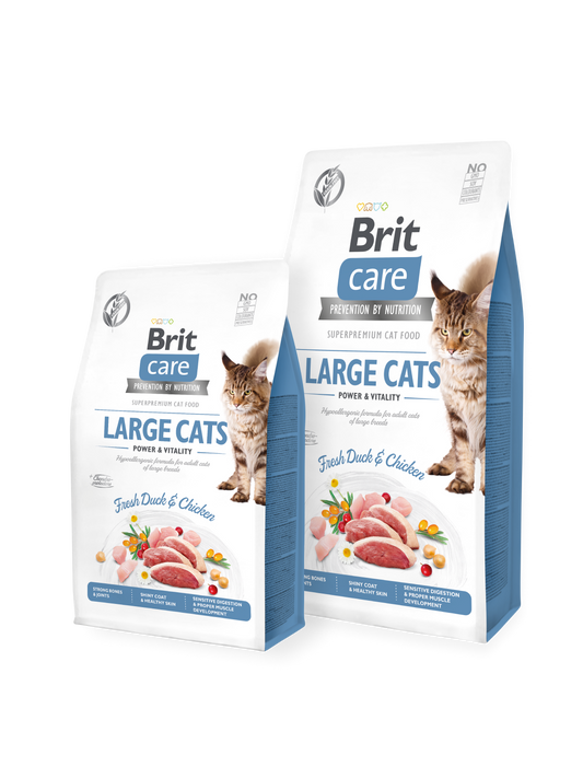 Brit Care Large Cats Power & Vitality 2 Kg Adult Cat Food