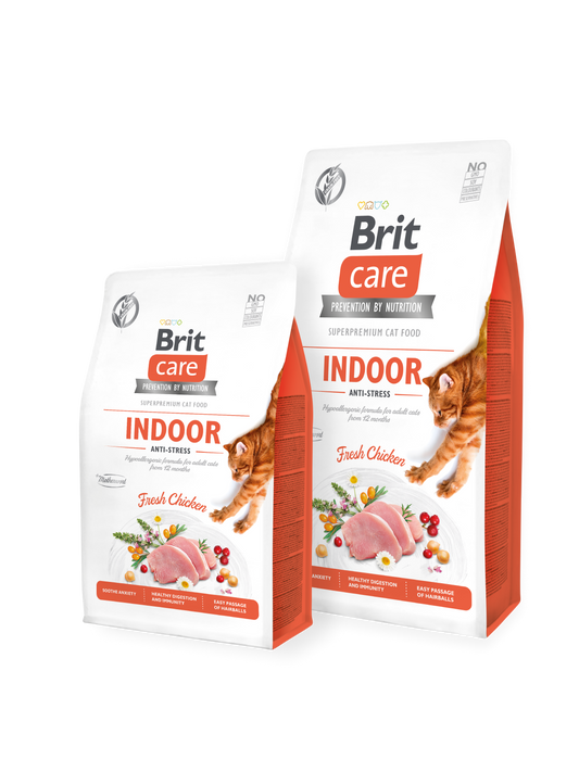 Brit Care Indoor Anti-Stress 400 Gram Adult Cat Food