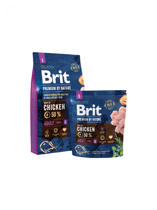 Brit Premium by Nature chicken Flavor for Small Breeds 1 Kg Adult Dog Food