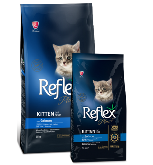 Reflex Plus Kitten 15 Kg Cat Food with Salmon