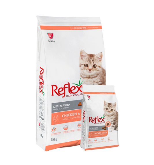 Reflex Kitten 15 Kg Cat Food with Chicken & Rice