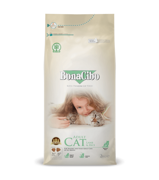 Bonacibo Adult Lamb & Rice 2 Kg Cat Food