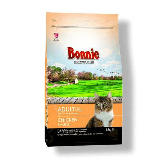 Bonnie Chicken Flavor 1.5 Kg Adult Cat Food