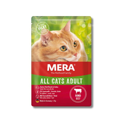 Mera All Cats with Beef 85 G Adult Wet Cat Food