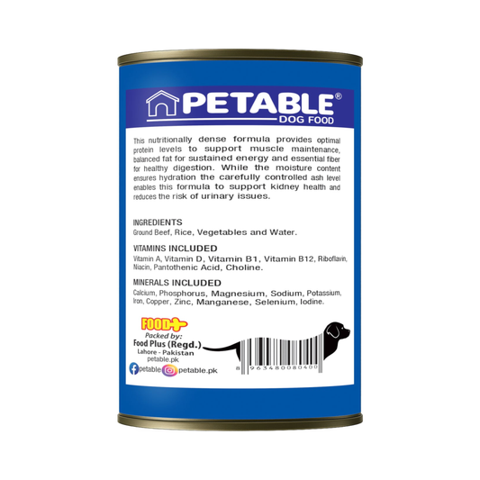 Petable Classic Whole Minced Beef Gravy Formula 400 G Wet Dog Food