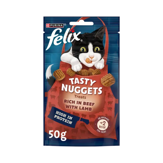 Felix Tasty Nuggets with Beef & Lamb 50 G Cat Treats