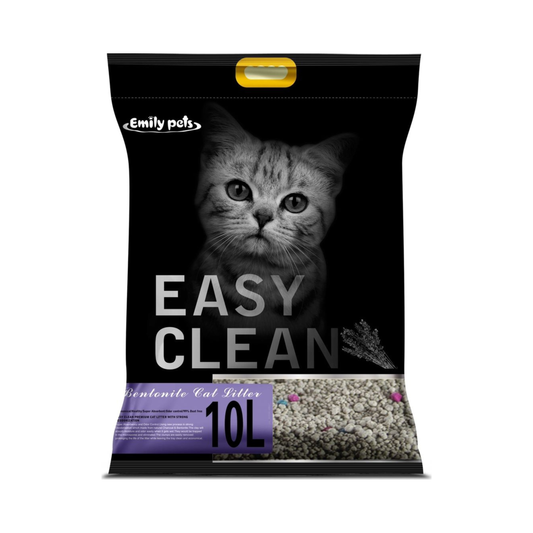 Easy Clean Bentonite Cat Litter with Lavender Scent 10 Litre