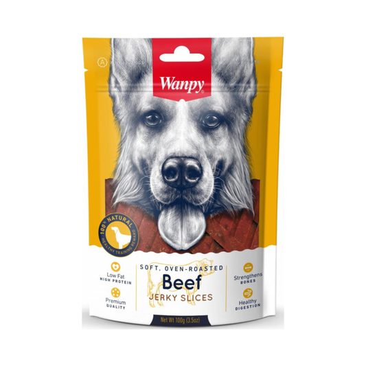 Wanpy Beef Jerky Slices 100 G Dog Treats