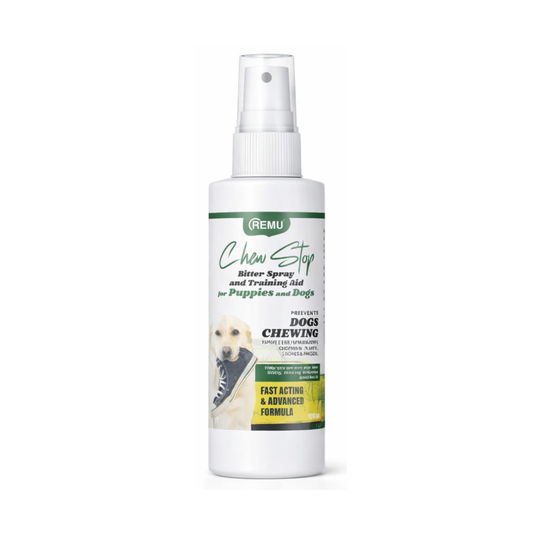 Remu Chew Stop Training Aid & Bitter Spray for Dogs 120 mL