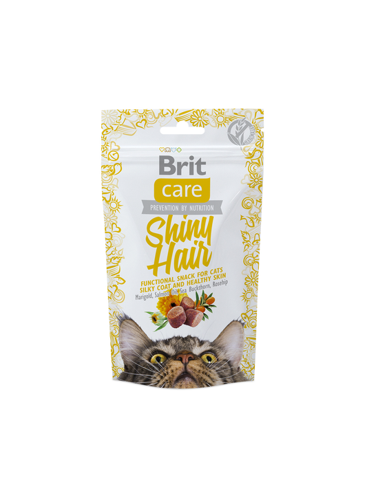 Brit Care Shiny Hair 50 G Cat Snack Food