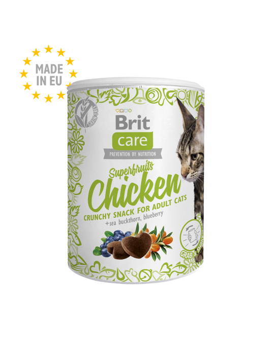 Brit Care Superfruits Chicken 100 G Adult Cat Snack Food