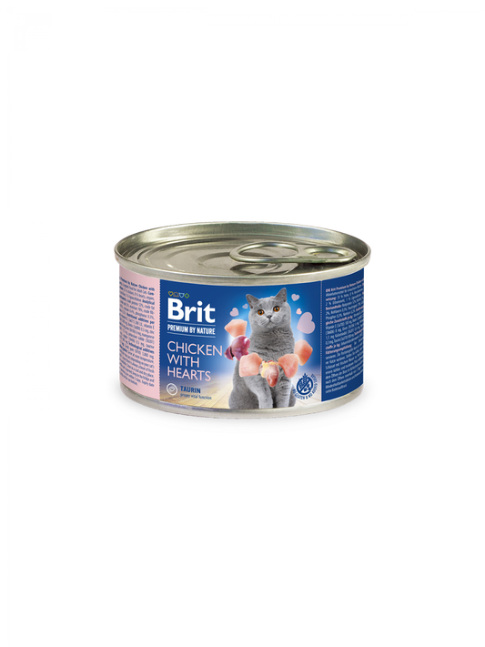 Brit Premium by Nature Chicken with Hearts 200 G Adult Wet Cat Food