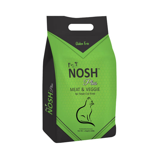 Pet Nosh Plus Meat & Veggie Flavor All Life Stages 3.7 Kg Cat Food