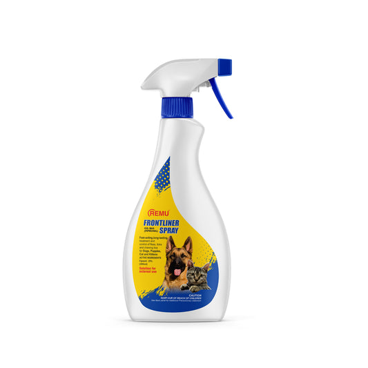 Remu Frontliner Tick & Flea Spray 300 mL for Cats & Dogs