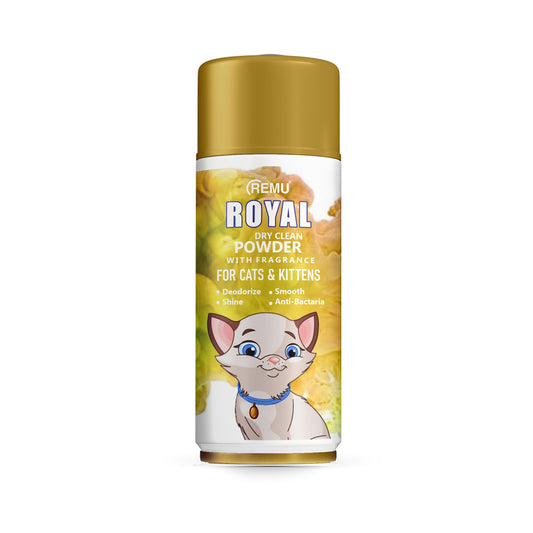 Remu Royal Dry Clean Powder 225 G for Kitten and Adult Cats