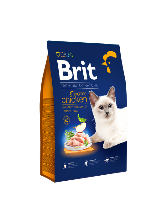 Brit Premium by Nature Indoor Chicken Flavor 1.5 Kg Adult Cat Food