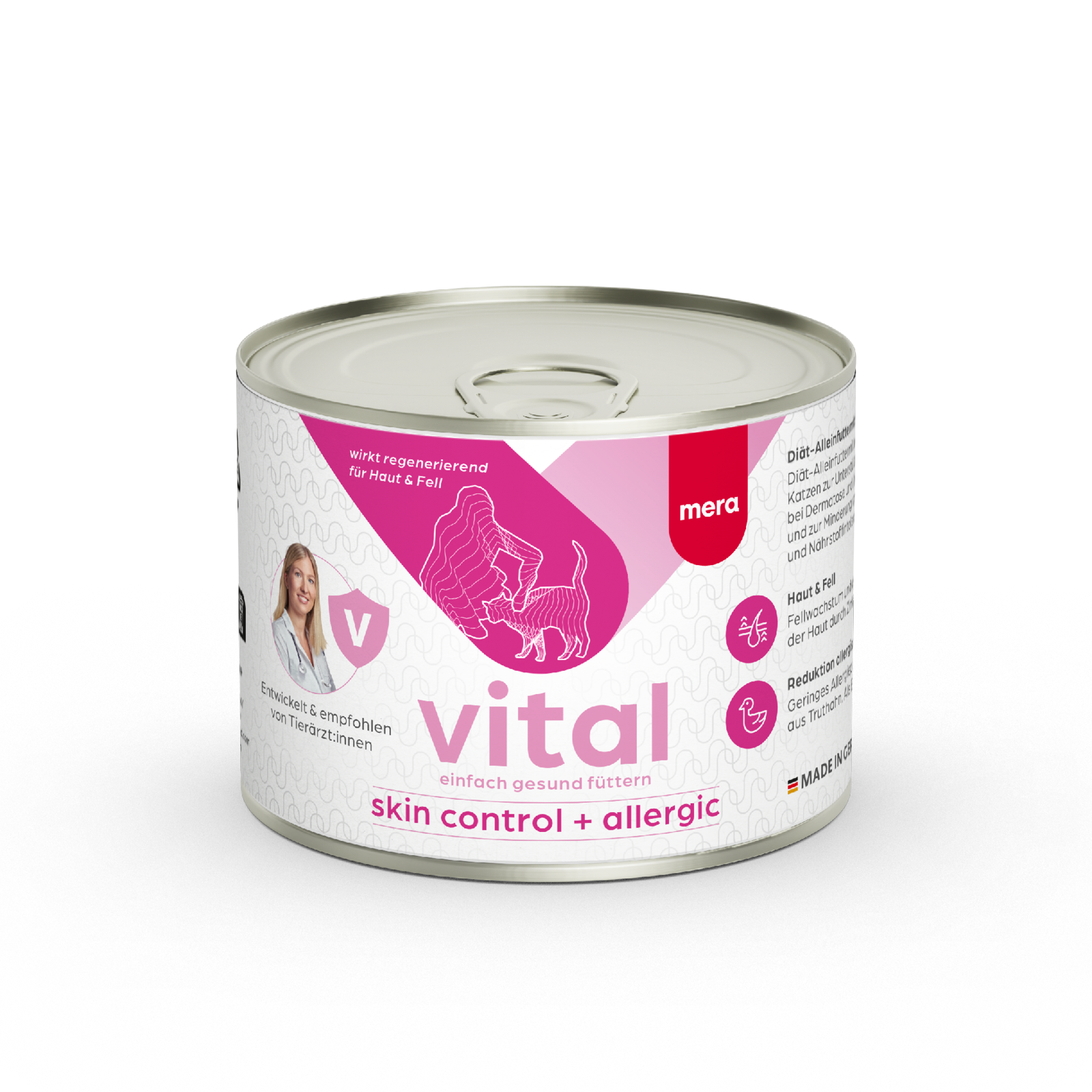 Mera Vital Skin Control + Allergic Adult Wet Cat Food | Prescription Cat  Food