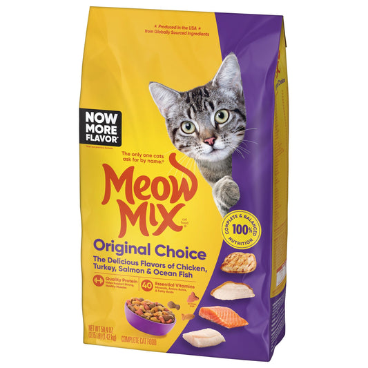 Meow Mix Original Choice with Chicken, Turkey, Salmon & Ocean Fish 510 G Cat Food