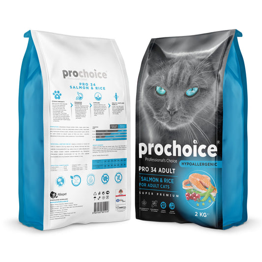 Prochoice Pro34 Salmon & Rice 15 Kg Adult Cat Food