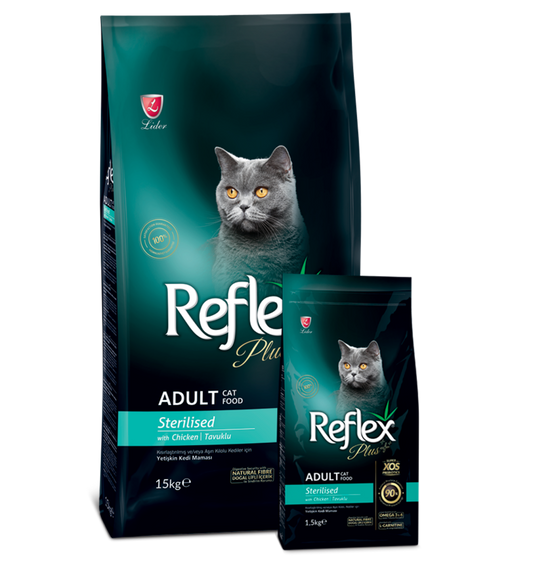 Reflex Plus Sterilised 1.5 Kg Adult Cat Food with Chicken