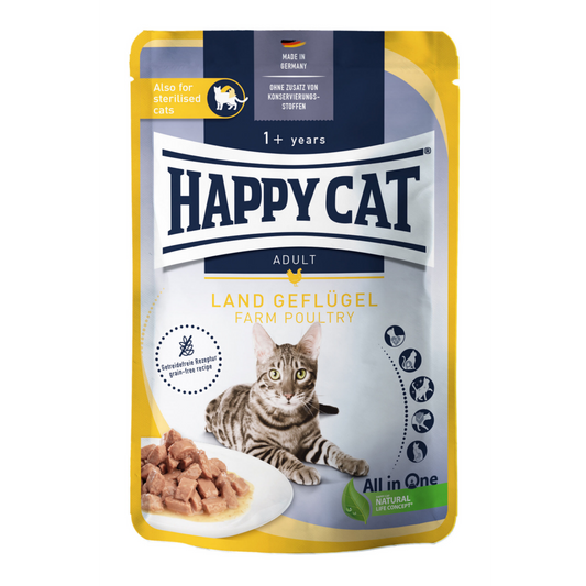 Happy Cat Meat in Sauce Culinary Farm Poultry 85 G Adult Wet Cat Food