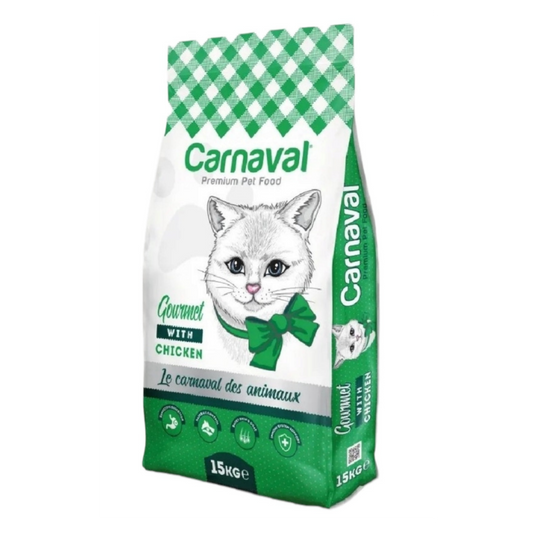 Carnaval Premium with Gourmet & Chicken 15 Kg Adult Cat Food
