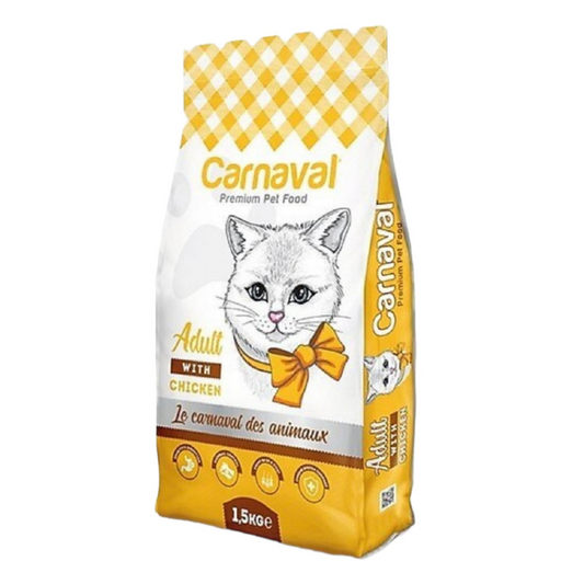 Carnaval Premium Chicken Flavor 15 Kg Adult Cat Food