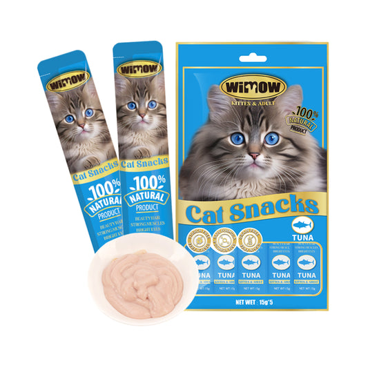 Wimow Cat Snacks Tuna Flavor 75 G Creamy Cat Treat