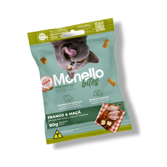 Monello Bites Oral Health in Chicken & Apple Flavor 80 G Cat Treats