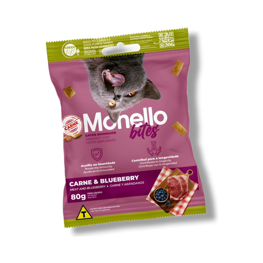Monello Bites Immunity in Meat & Blueberry Flavor 80 G Cat Treats