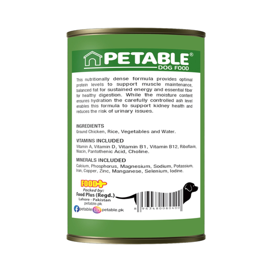 Petable Classic Whole Minced Chicken Gravy Formula 400 G Wet Dog Food