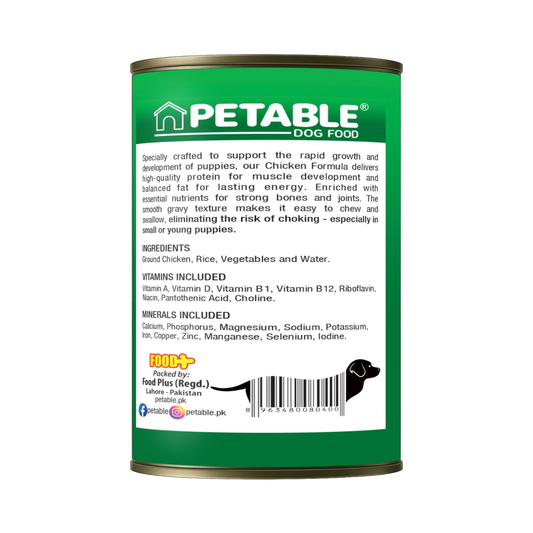 Petable Puppy Classic Whole Minced Chicken Gravy Formula 400 G Wet Dog Food