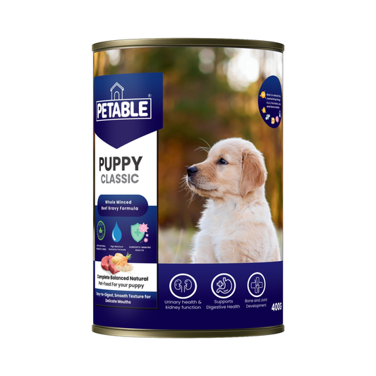 Petable Puppy Classic Whole Minced Beef Gravy Formula 400 G Wet Dog Food