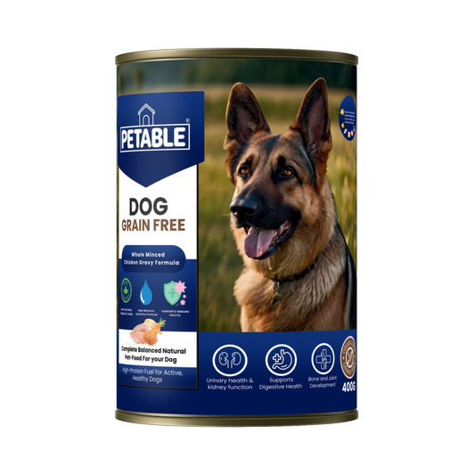 Petable Grain Free Whole Minced Chicken Gravy Formula 400 G Wet Dog Food