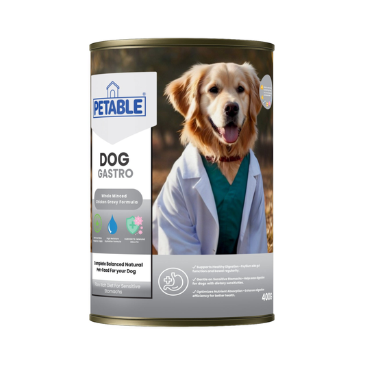 Petable Gastro Whole Minced Chicken Gravy Formula 400 G Wet Dog Food