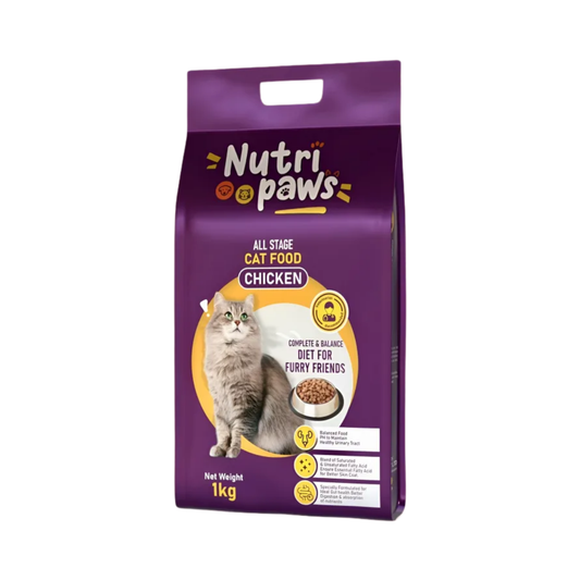 Nutripaws Chicken Flavored All Life Stages 1 Kg Cat Food