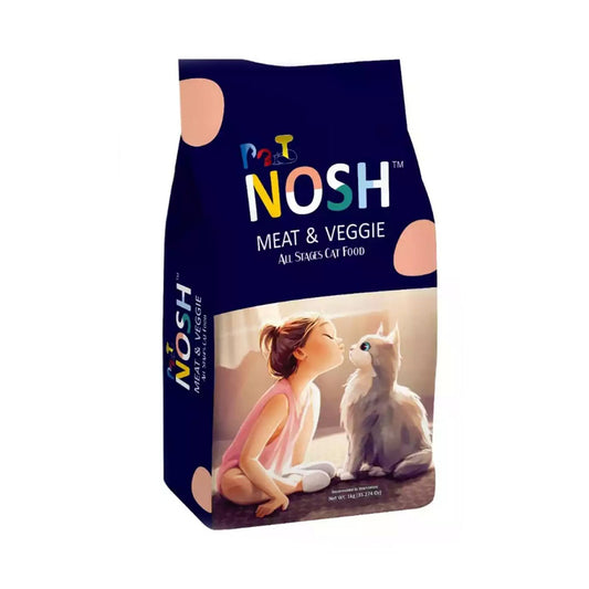 Pet Nosh Meat & Veggie Flavor All Life Stages 1 Kg Cat Food