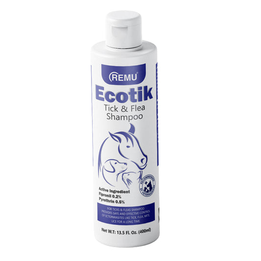 Remu Ecotik Tick & Flea Shampoo 400 mL for Cats, Dogs & Horses