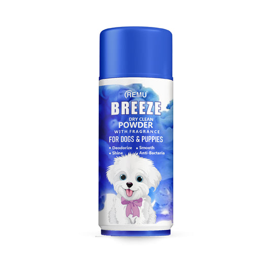 Remu Breeze Dry Cleaning Powder for Dogs & Puppies