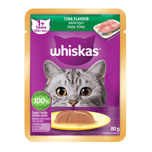 Whiskas Tuna Flavor 80 G Adult Wet Cat Food