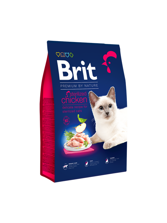 Brit Premium by Nature Sterilized Chicken Flavor 800 G Adult Cat Food